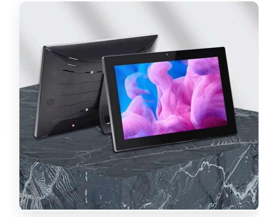 QPAD101 professional Android tablet front and rear views